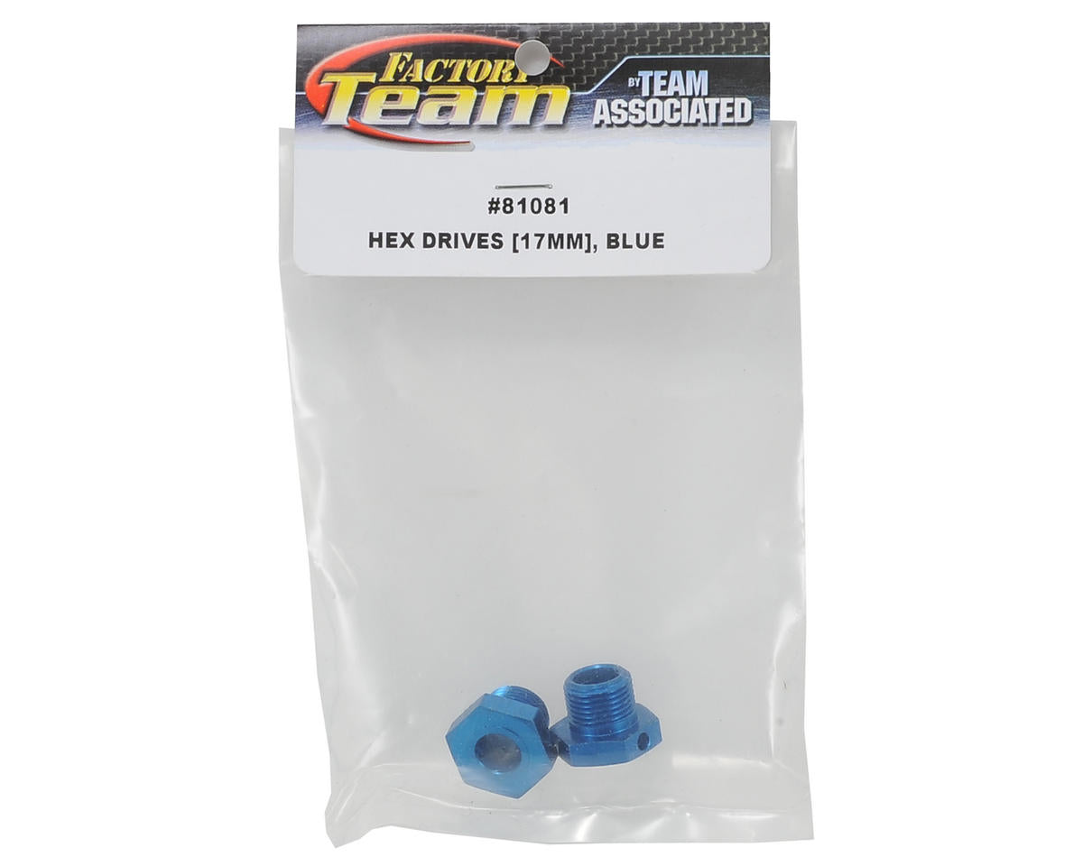 Team Associated 17mm Drive Hex (Blue) (2)