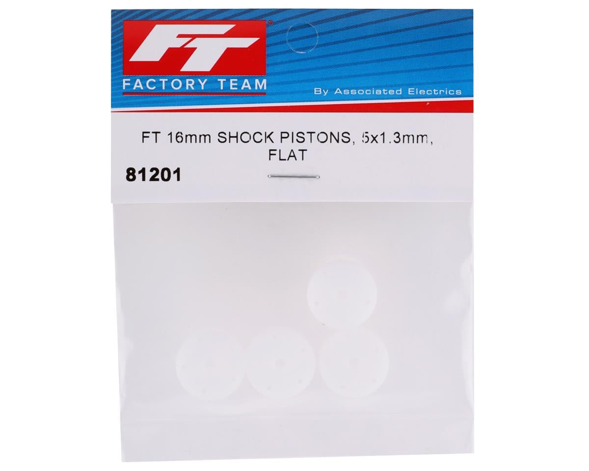 Team Associated Factory Team 16mm Big Bore Flat Shock Piston (5x1.3mm) (4)