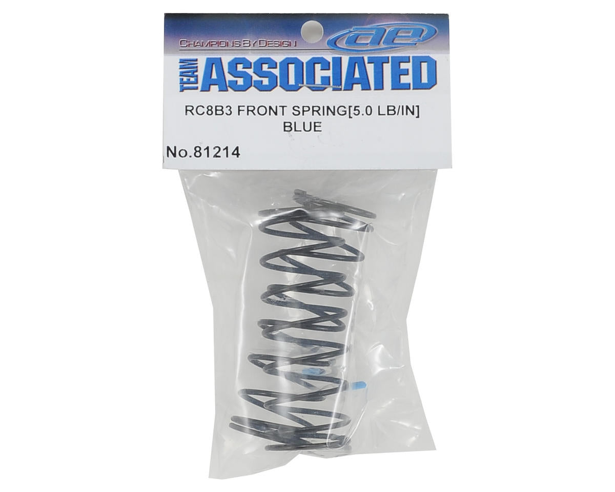 Team Associated Front Shock Spring Set (Blue - 5.0lb/in) (2)