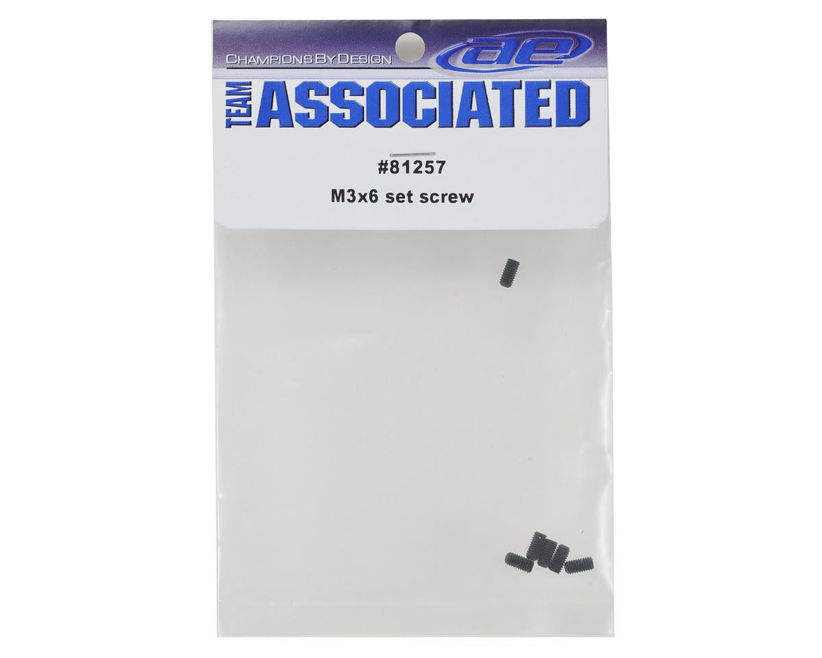 Team Associated 3x6mm Set Screw (6)