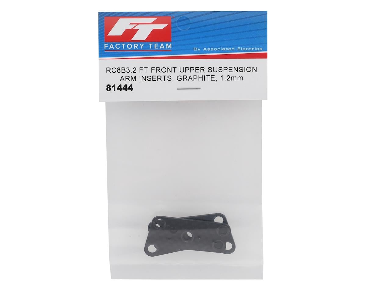 Team Associated RC8 B3.2 Carbon Fiber Front Upper Suspension Arm Inserts (2)