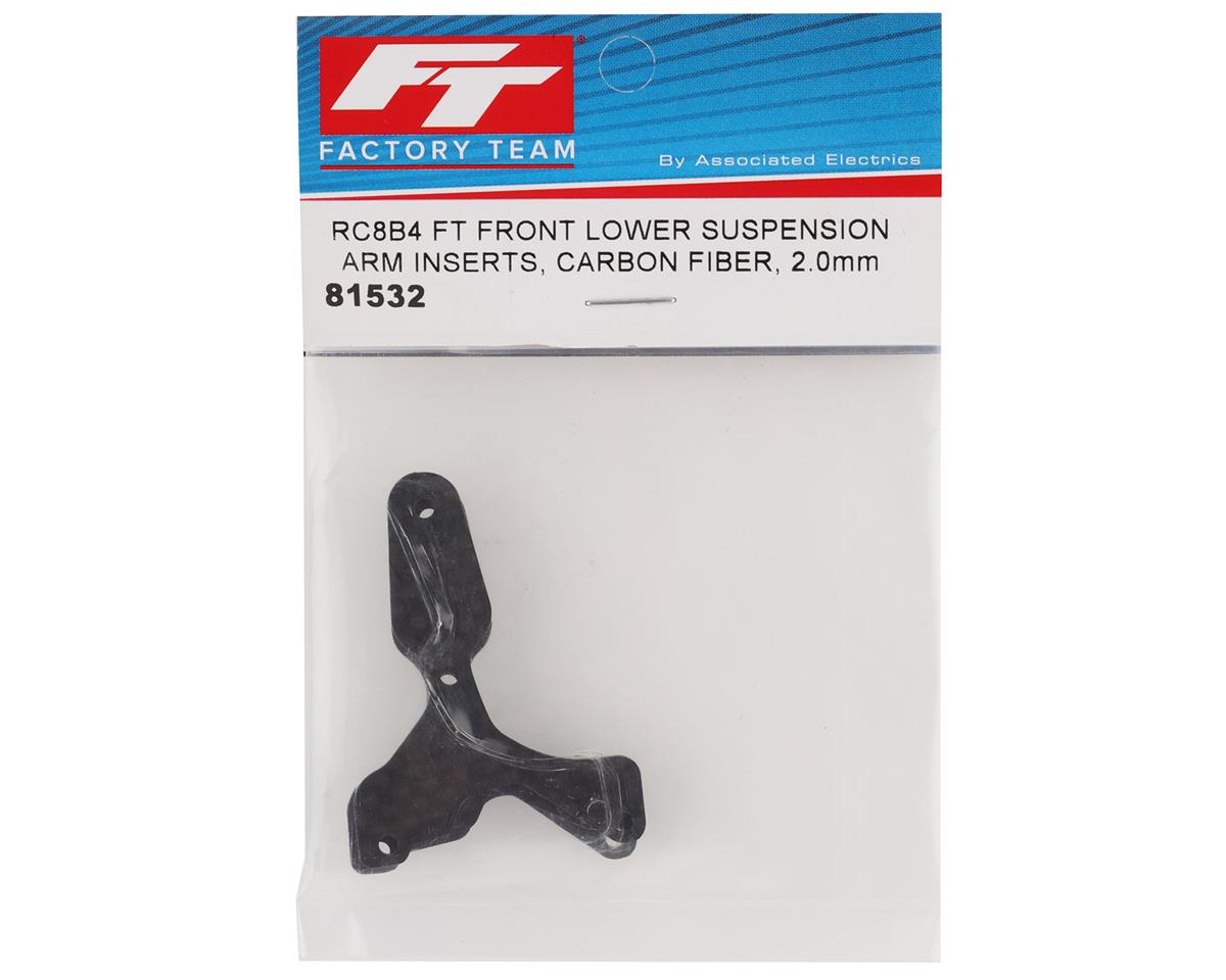 Team Associated RC8B4/RC8B4e Factory Team Carbon Front Lower Arm Insert (2)