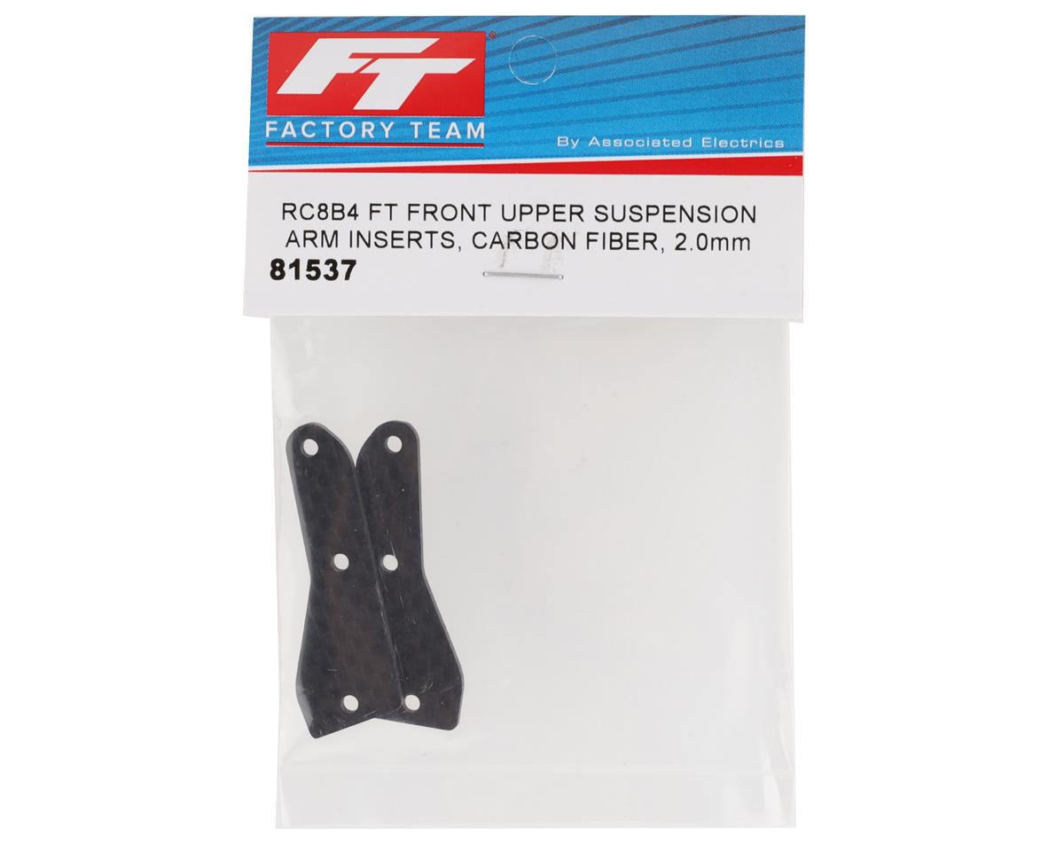 Team Associated RC8B4/RC8B4e Factory Team Carbon Front Upper Arm Inserts (2)