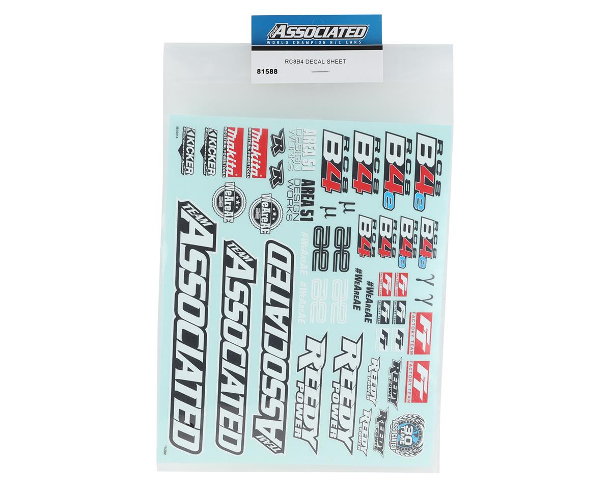 Team Associated RC8B4 Decal Sheet