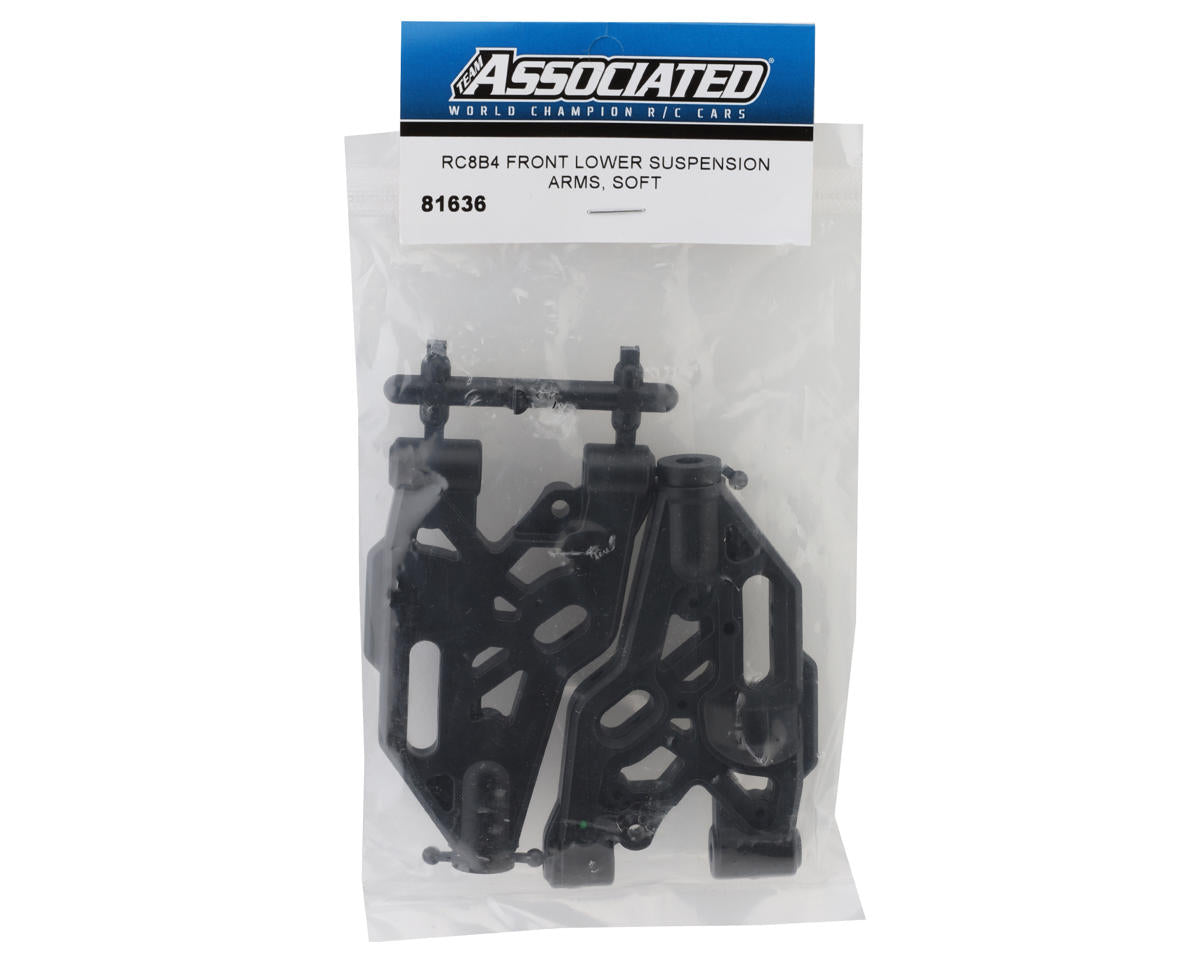 Team Associated RC8B4.1 Front Lower Suspension Arm Set (Soft)