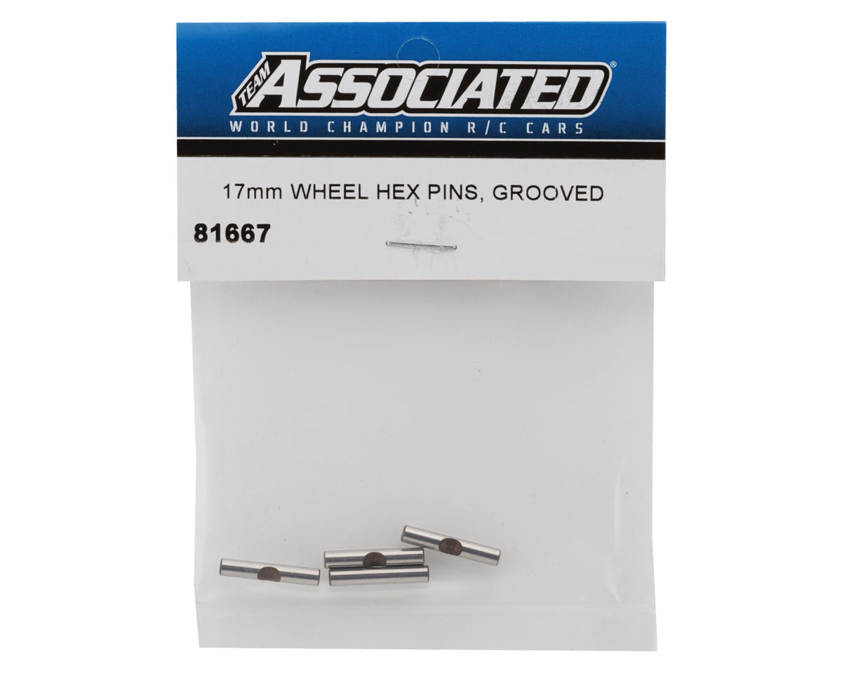 Team Associated 17mm Grooved Wheel Hex Pins (4)