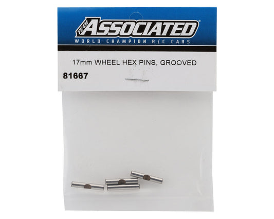 Team Associated 17mm Grooved Wheel Hex Pins (4)