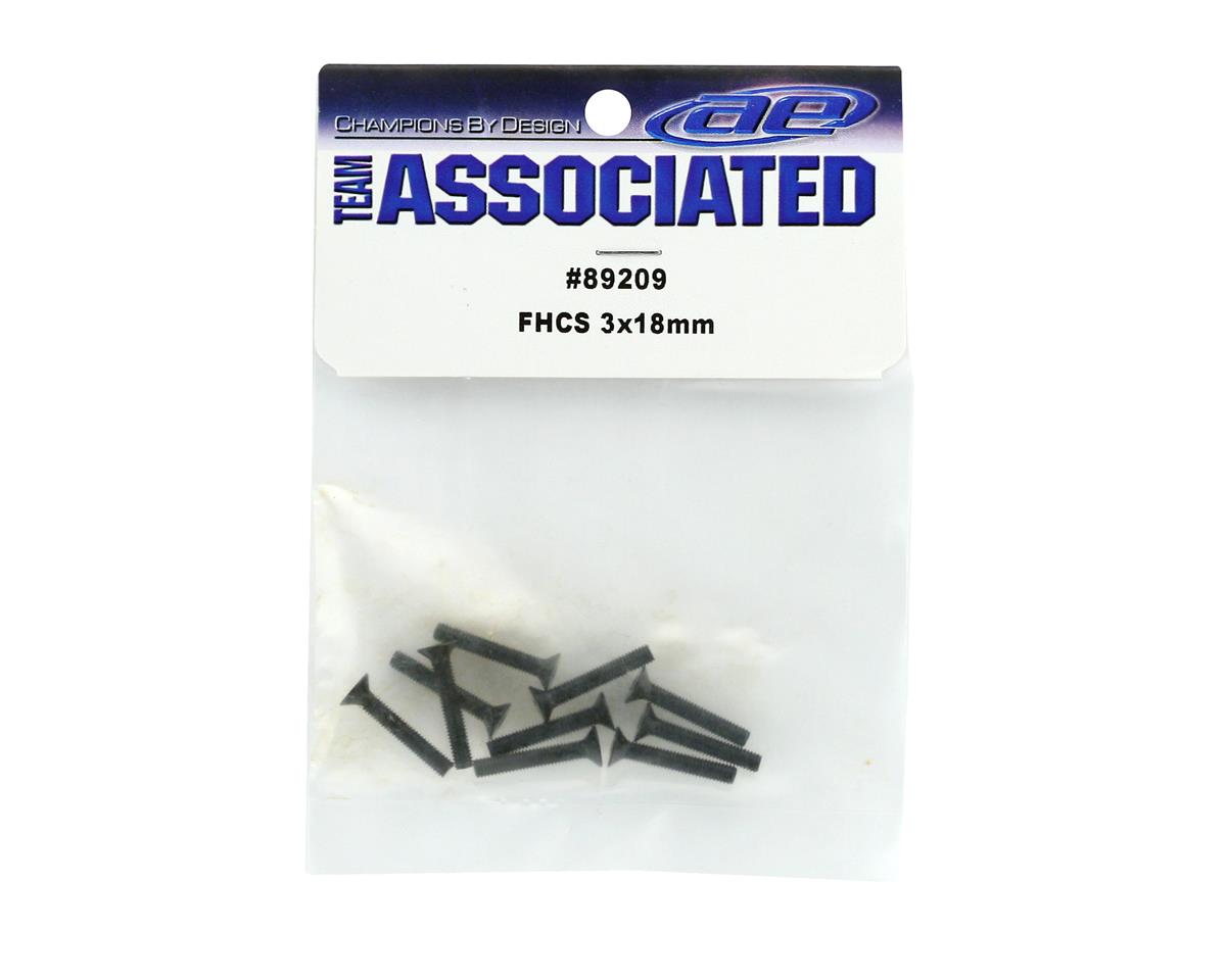 Team Associated 3x18mm FHC Screws (10)