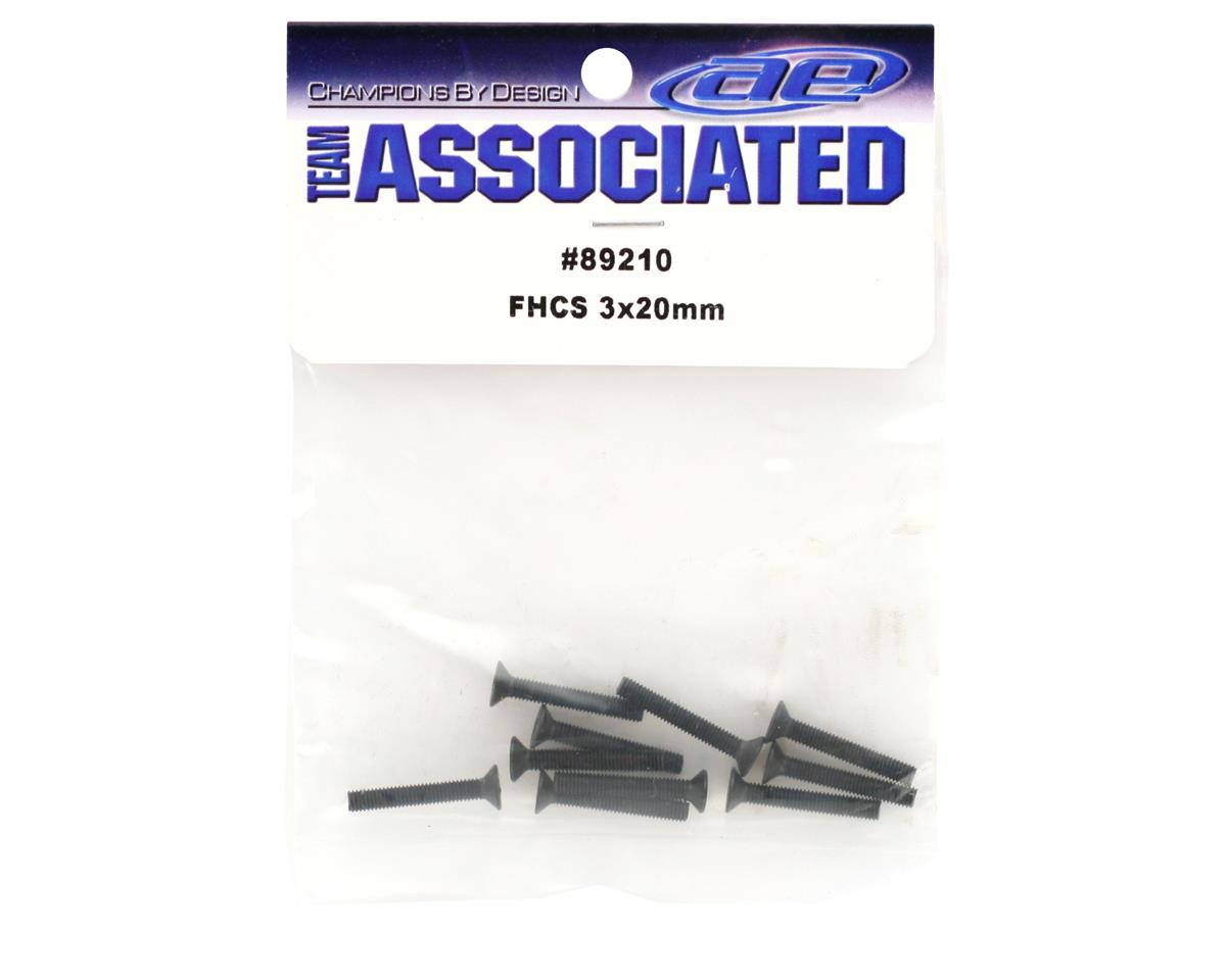 Team Associated Flat Head Screw 3x20mm (RC8) (10)