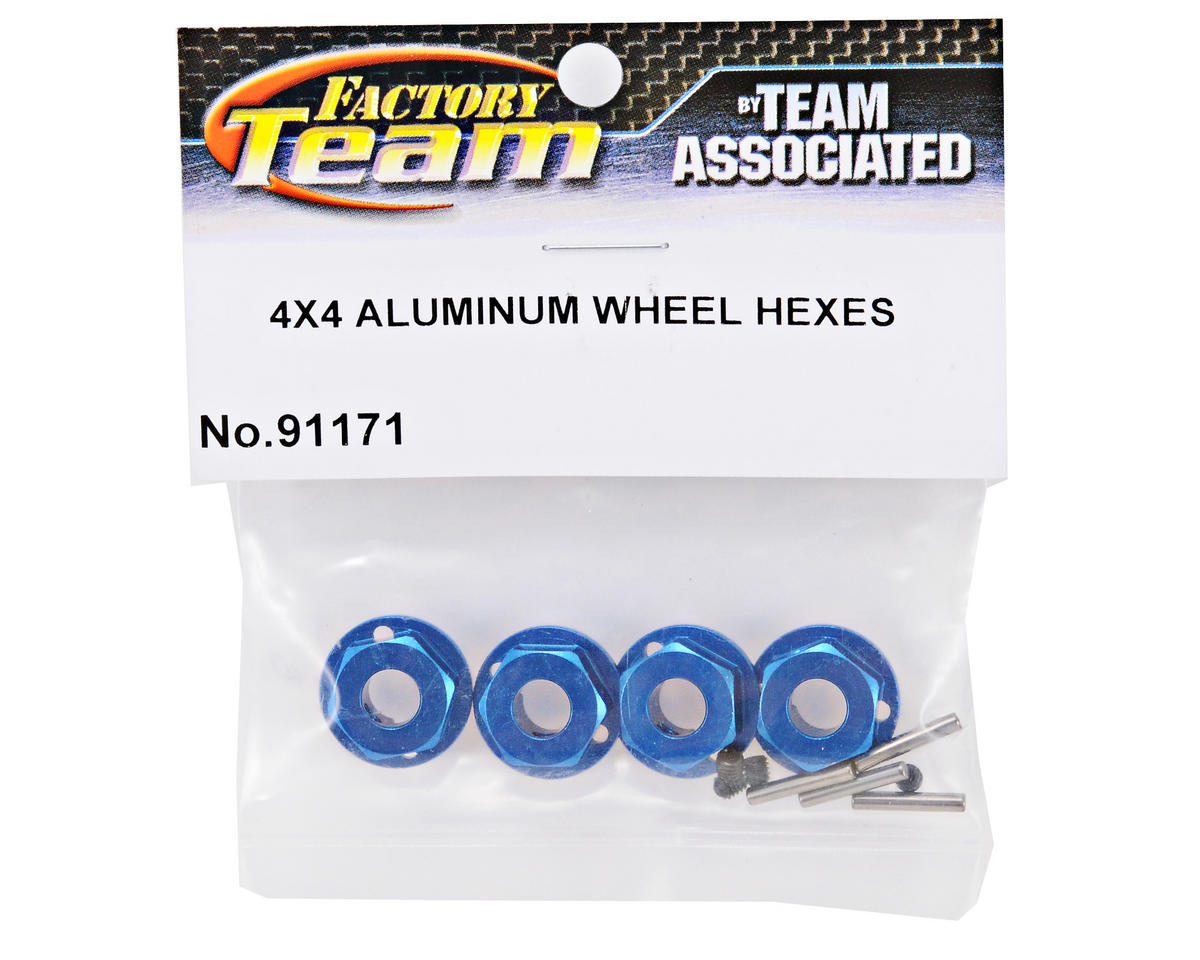 Team Associated Factory Team 4x4 Aluminum Wheel Hexes