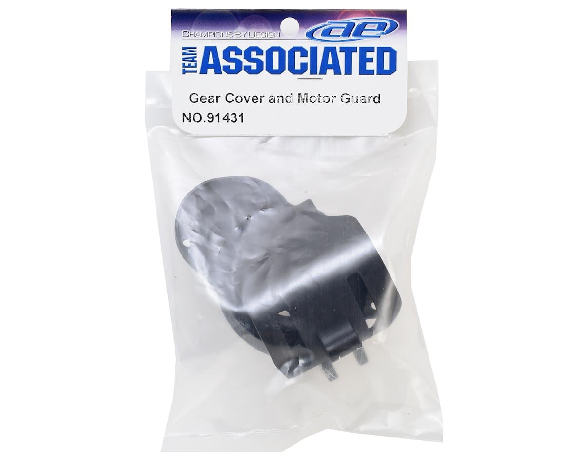 Team Associated Gear Cover & Motor Guard (Black)