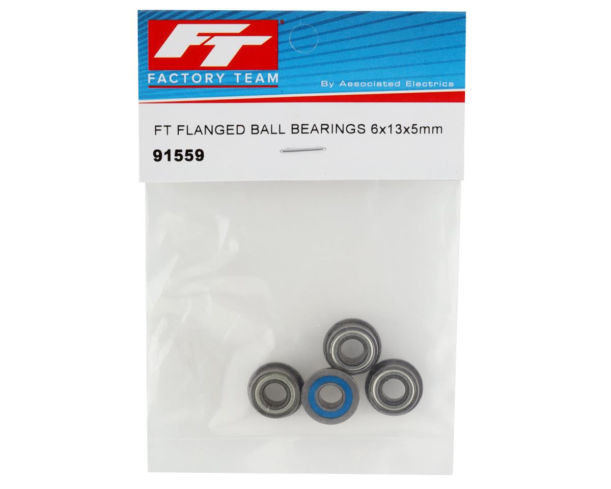 Team Associated 6x13x5mm Factory Team Flanged Bearings (4)