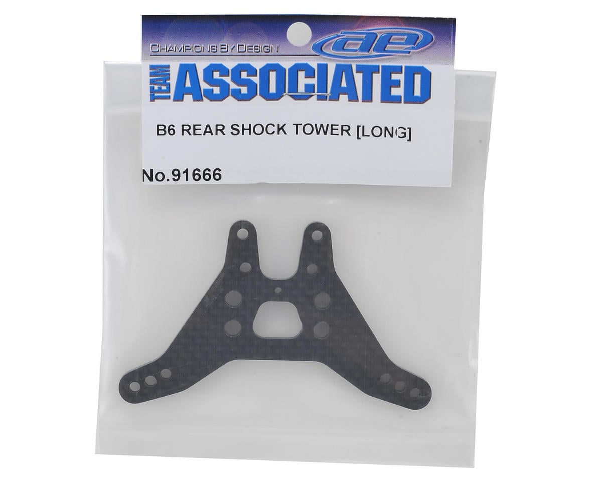 Team Associated B6 Carbon Fiber Rear Shock Tower (Long)