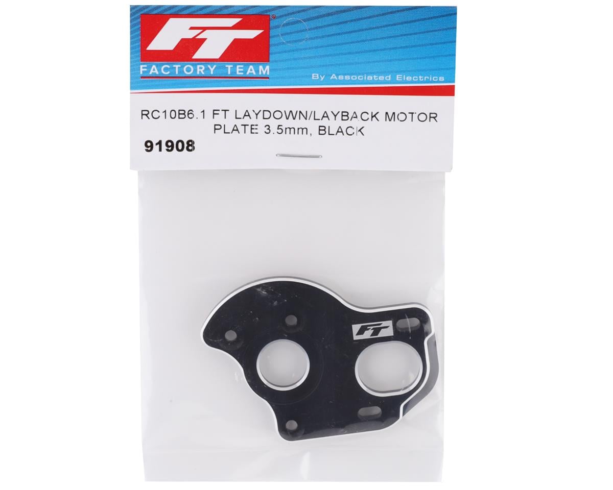 Team Associated RC10B6.1 Factory Team Laydown/Layback Motor Plate 3.5mm (Black)