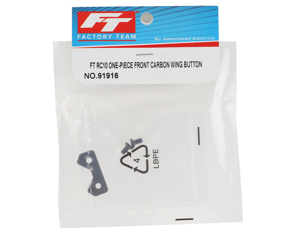 Team Associated Factory Team 1/10 Front One-Piece Carbon Fiber Wing Button