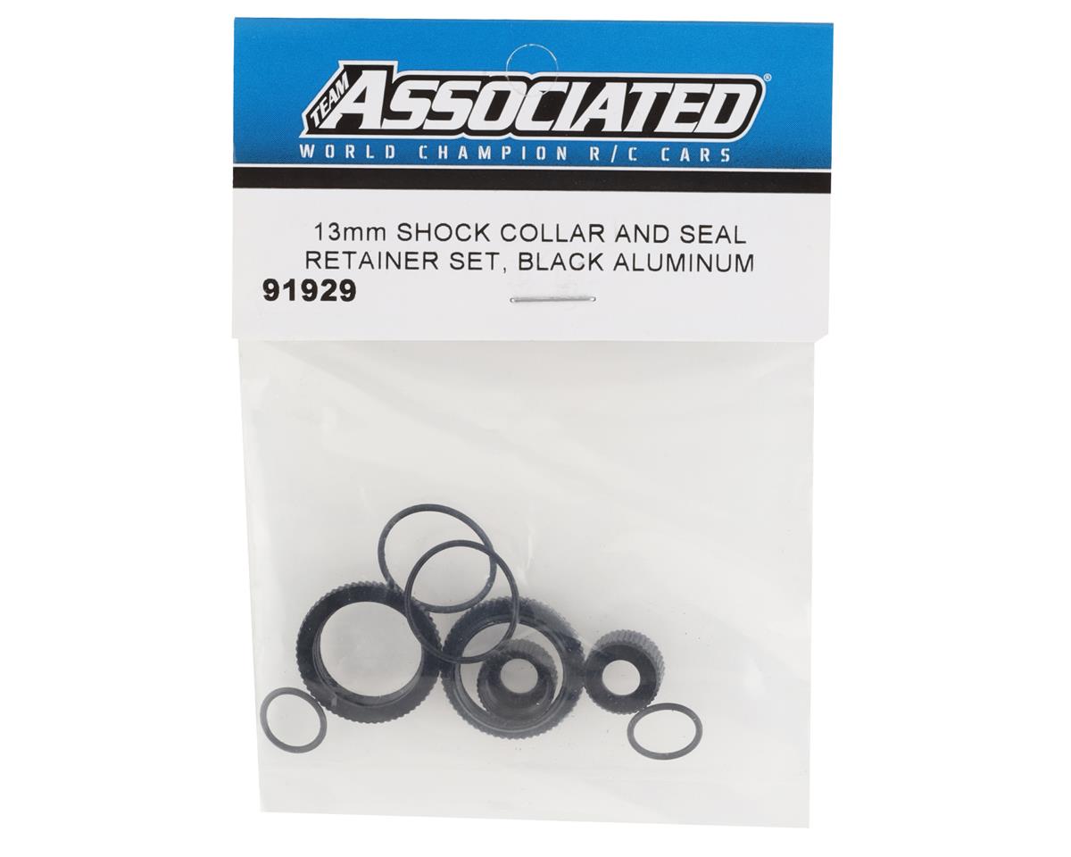 Team Associated 13mm Shock Collar & Seal Retainer Set (Black)