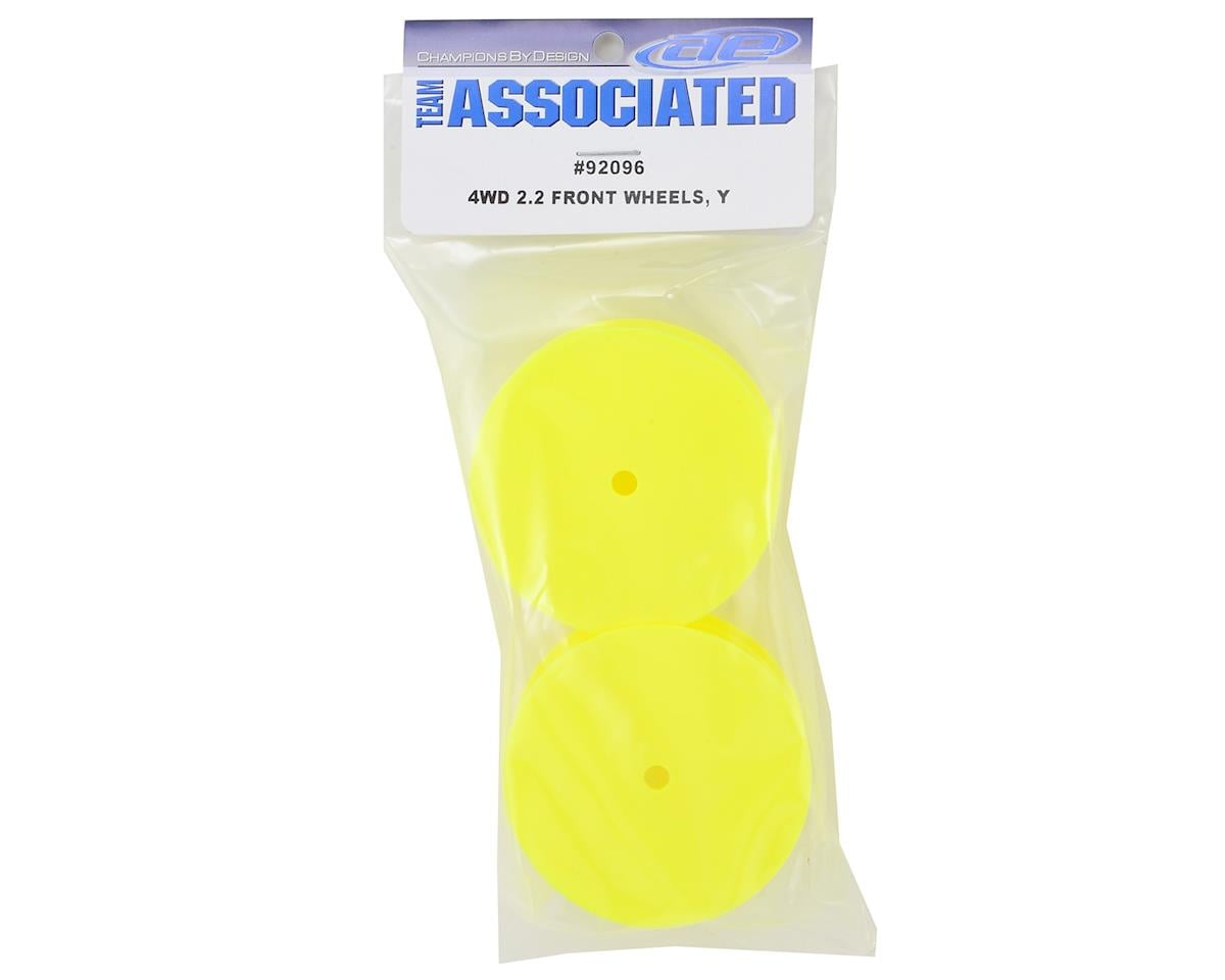 Team Associated 12mm Hex 2.2 4WD Front Buggy Wheels (2) (B64) (Yellow)