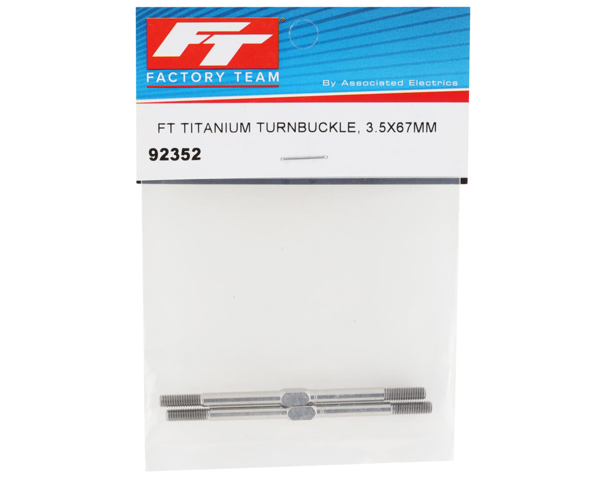 Team Associated Factory Team T6.2/SC6.2 3.5x67mm Titanium Turnbuckles (2)