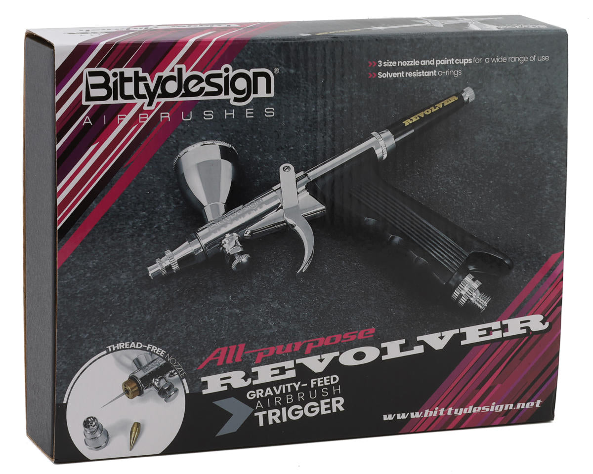 Bittydesign Revolver Gravity-Feed Double Action Trigger Airbrush (All Purpose)