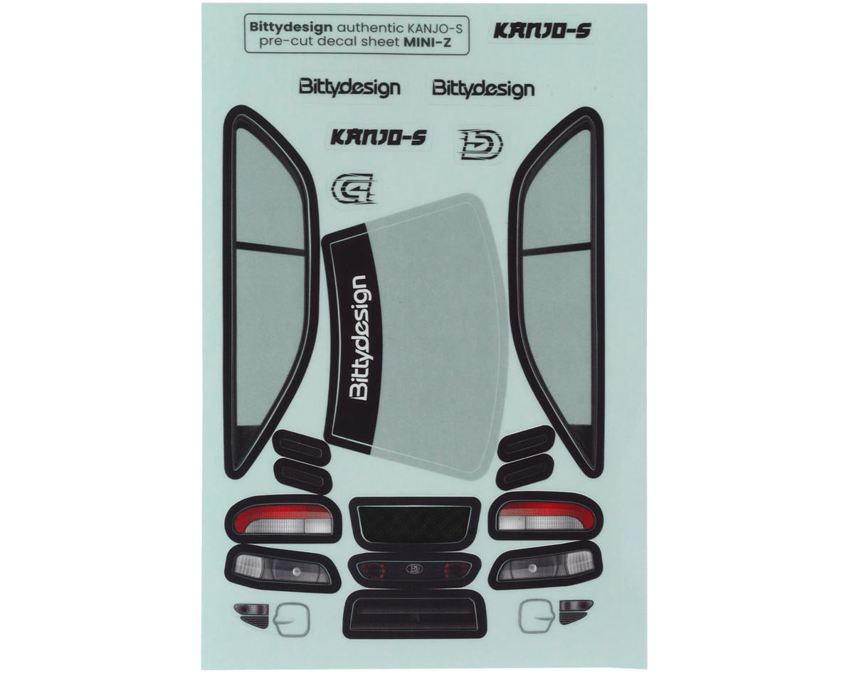 Bittydesign 1/28 KANJO-S Micro On-Road TC Polycarbonate Body (Clear)