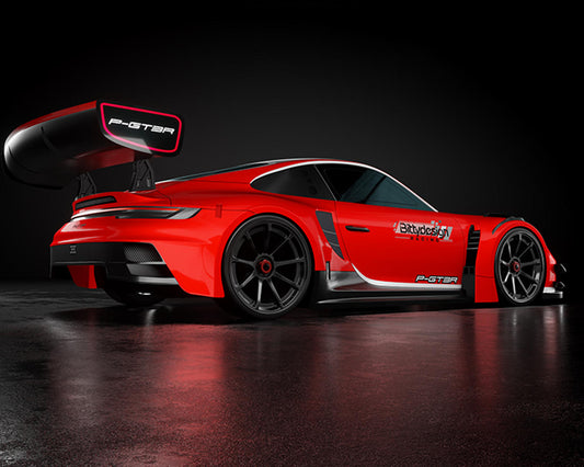 Bittydesign P-GT3R 1/8 On-Road GT Body (Clear) (360mm Wheelbase)