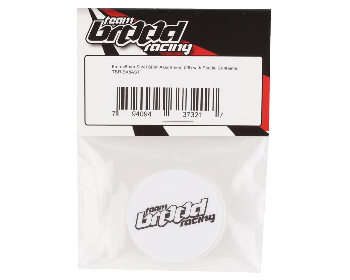 Team Brood 6x8mm Steel Shim Assortment w/Plastic Container (28)