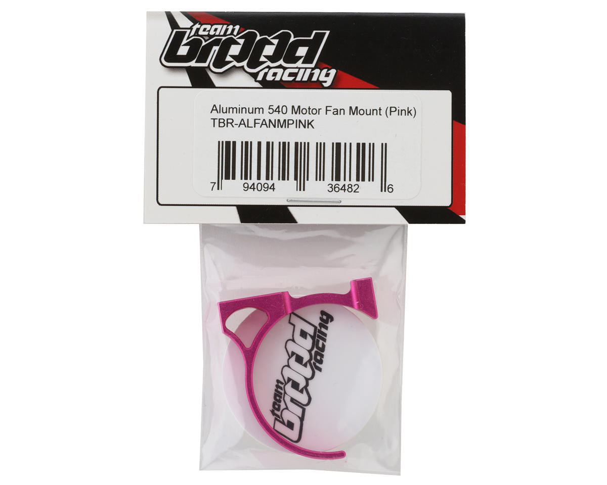 Team Brood Aluminum 540 Motor Fan Mount (Pink) (Fits 25mm, 30mm & 35mm)