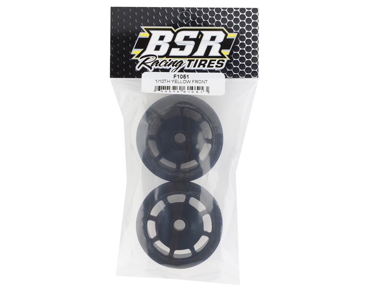 BSR Racing 1/10 Front Pre-Mounted Foam Tires (2) (Yellow)