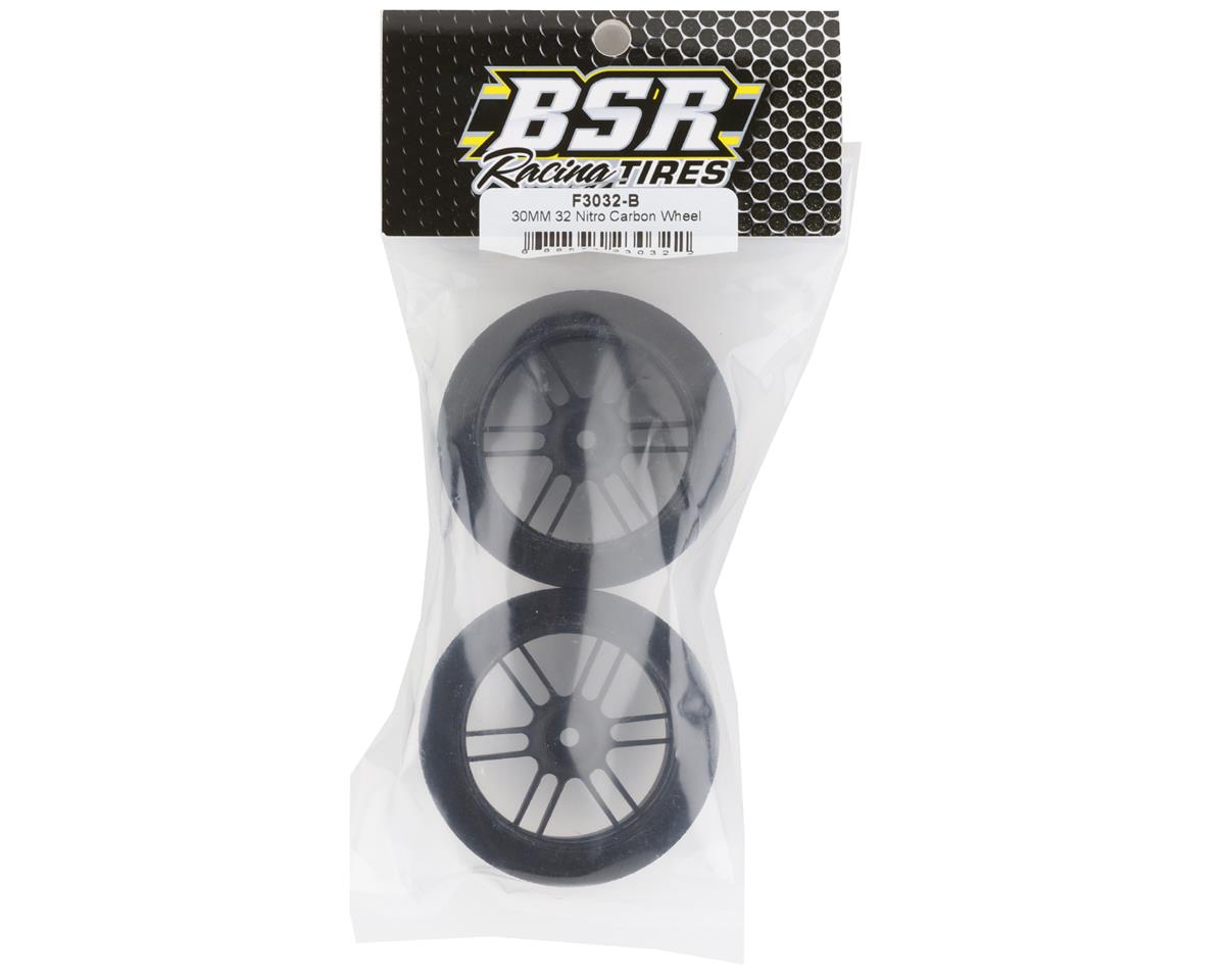 BSR Racing 30mm Nitro Touring Rear Foam Tires (Black) (2) (32 Shore)