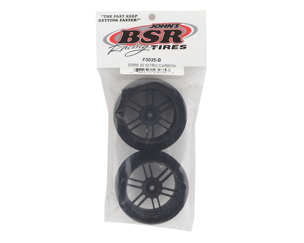 BSR Racing 30mm Nitro Touring Rear Foam Tires (Black) (2) (35 Shore)