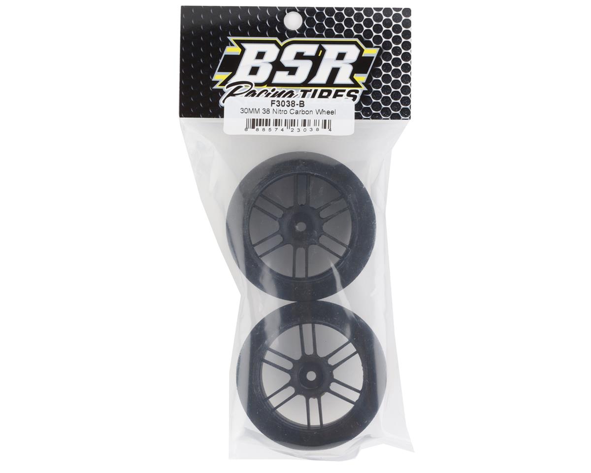 BSR Racing 30mm Nitro Touring Rear Foam Tires (Black) (2) (38 Shore)