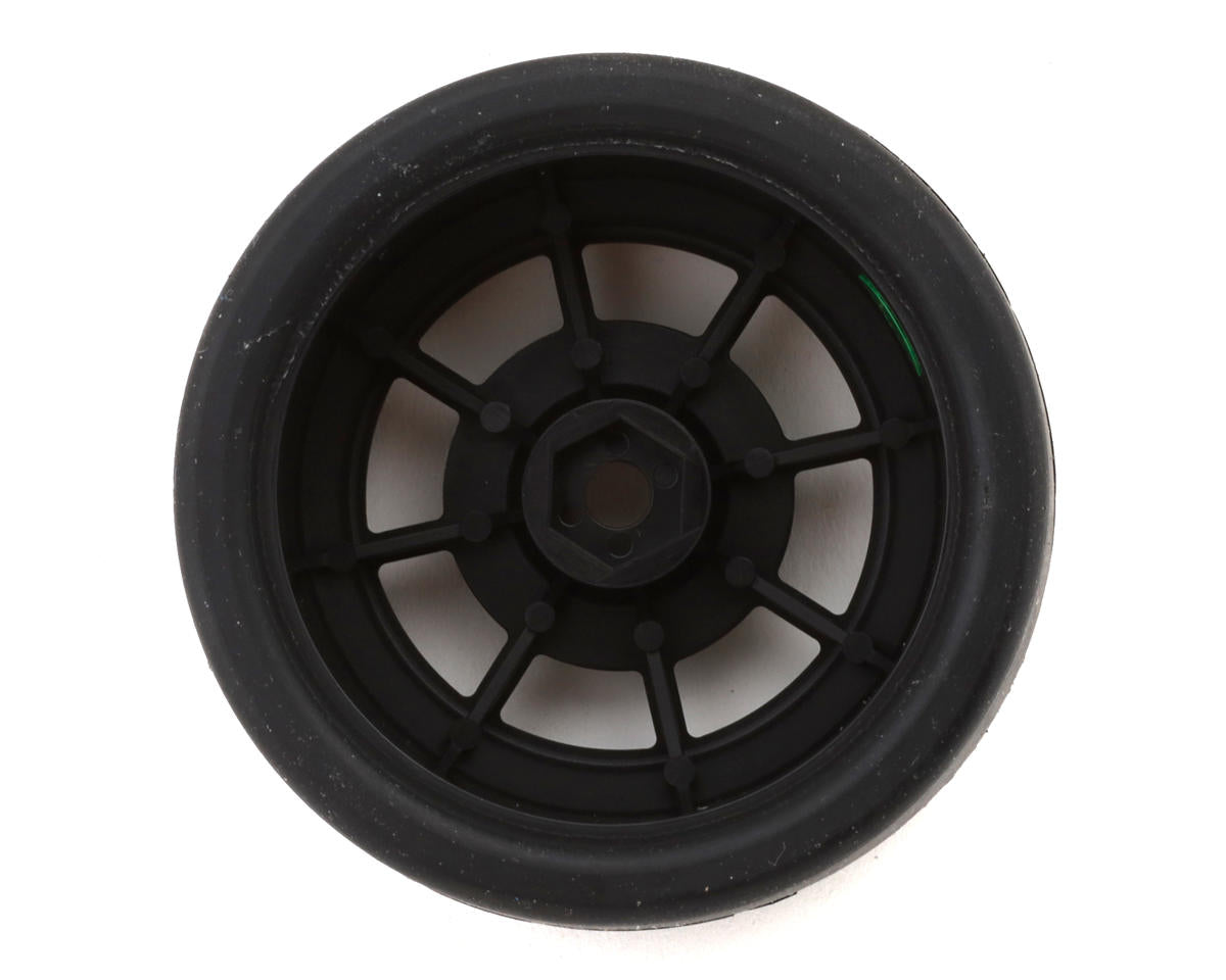 BSR Racing 1/12 Race Radial Pre-Mounted Rubber Carpet Tires (4) (28 Shore)