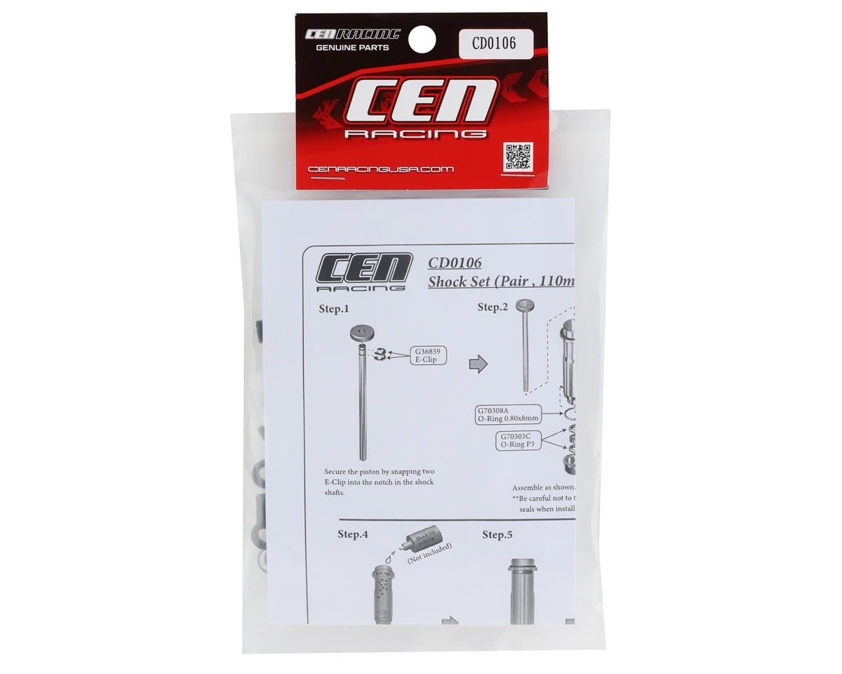 CEN F250 Aluminum Shock Set (2) (110mm)