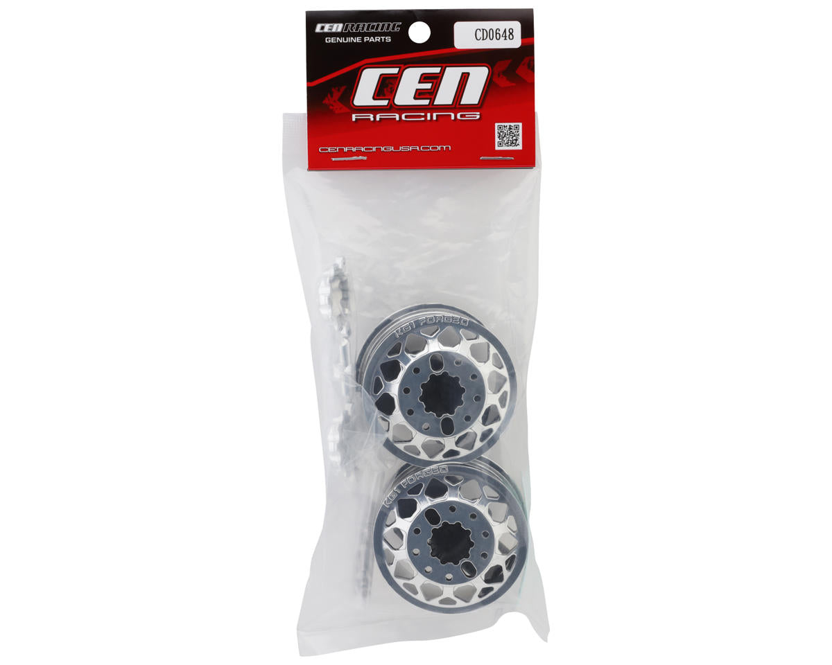 CEN Sicario KG1 Forged KD006 Blitz Dually Wheels (Chrome) (30mm) (2)