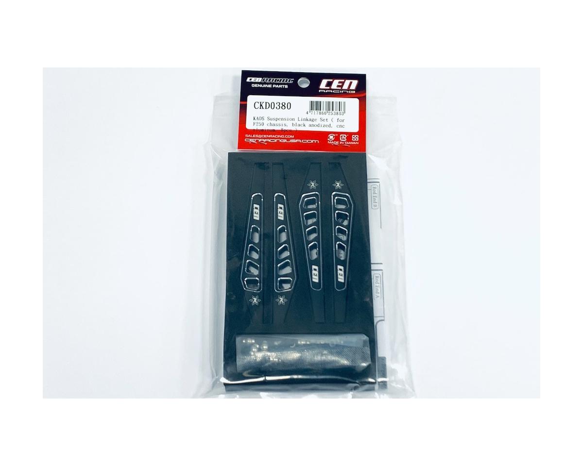 CEN F250 KAOS Suspension Linkage Set (Black) (8)