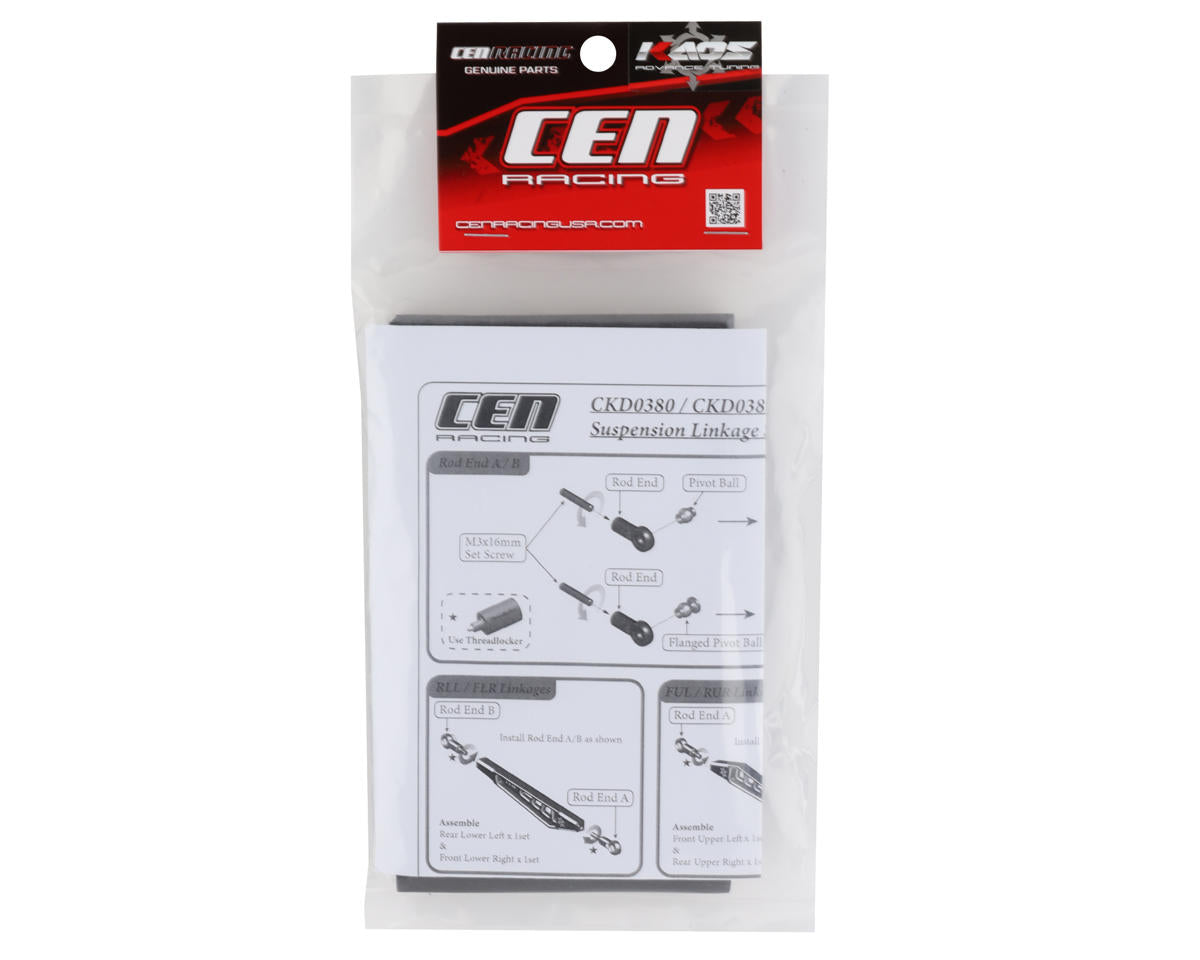 CEN F250 KAOS Suspension Linkage Set (Silver) (8)