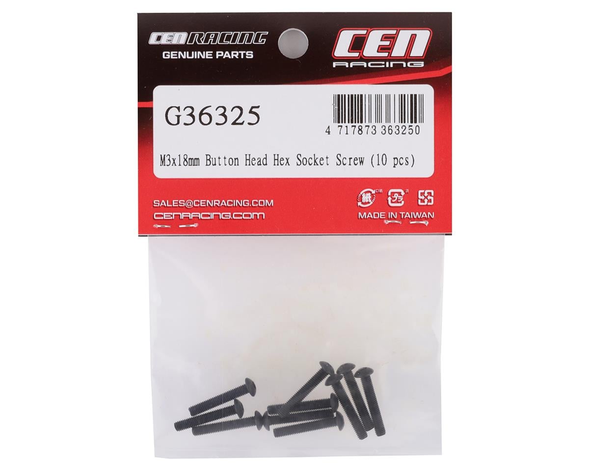 CEN 3x18mm Button Head Screw (10)