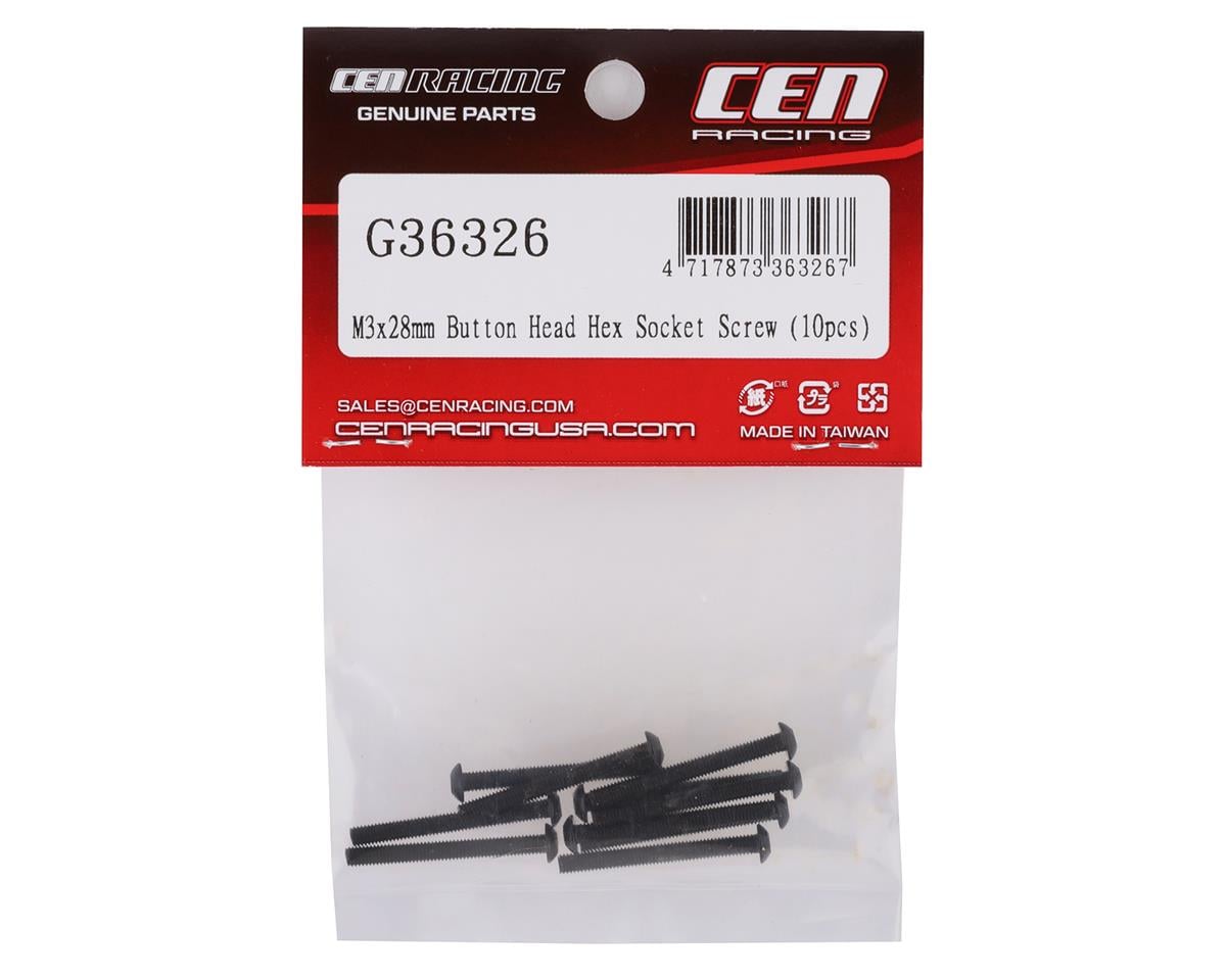 CEN 3x28mm Button Head Screw (10)