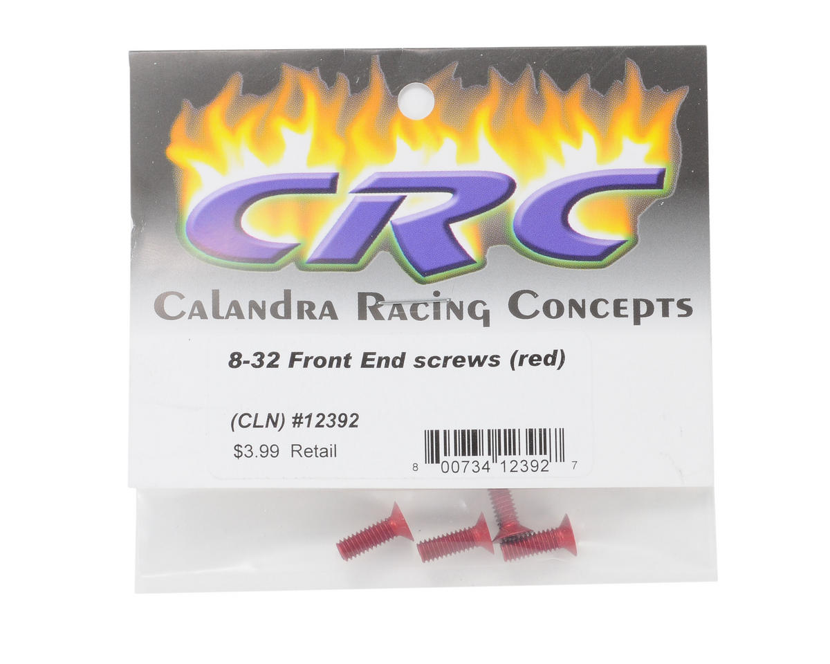 CRC 8-32 Front End Screws (Red) (4)