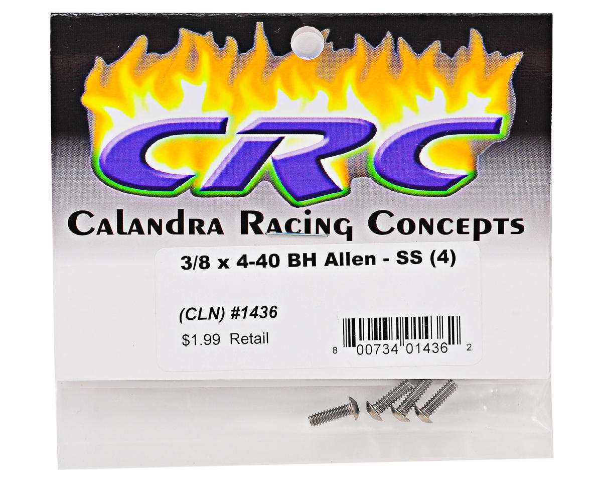 CRC 3/8x4/40 Stainless Steel Button Head Screw (4)