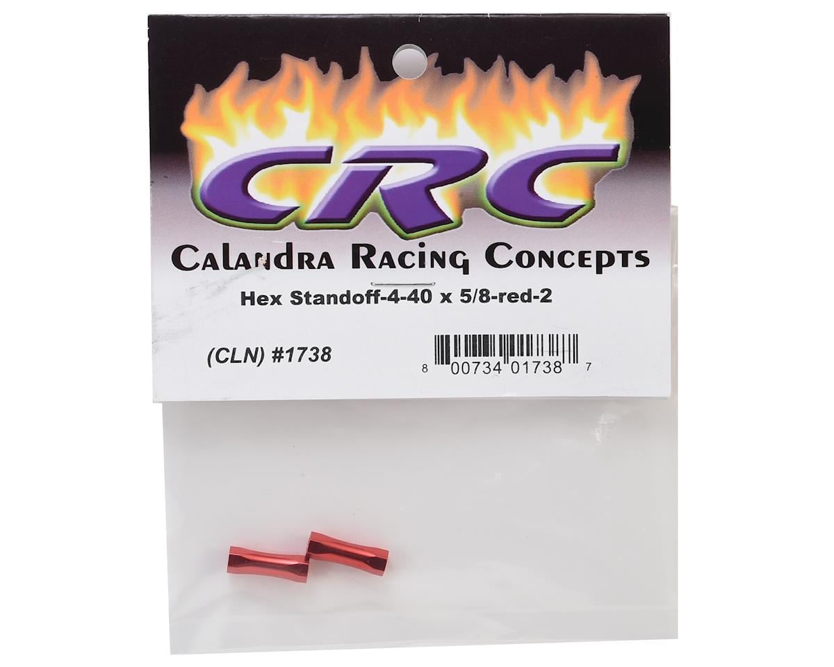CRC Servo Plate Hex Standoffs (2) (Red)
