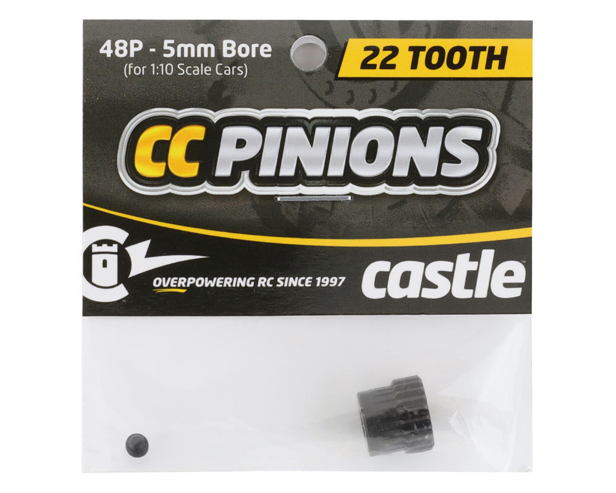 Castle Creations 48P Pinion Gear w/5mm Bore (22T)