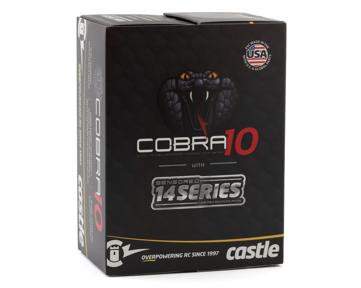 Castle Creations Cobra 10 6S 1/10 Brushless Combo w/1412 Sensored Motor (2100kV)