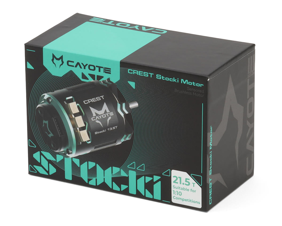Cayote Crest Stocki 1/10 Brushless Competition Sensored Motor (21.5T)