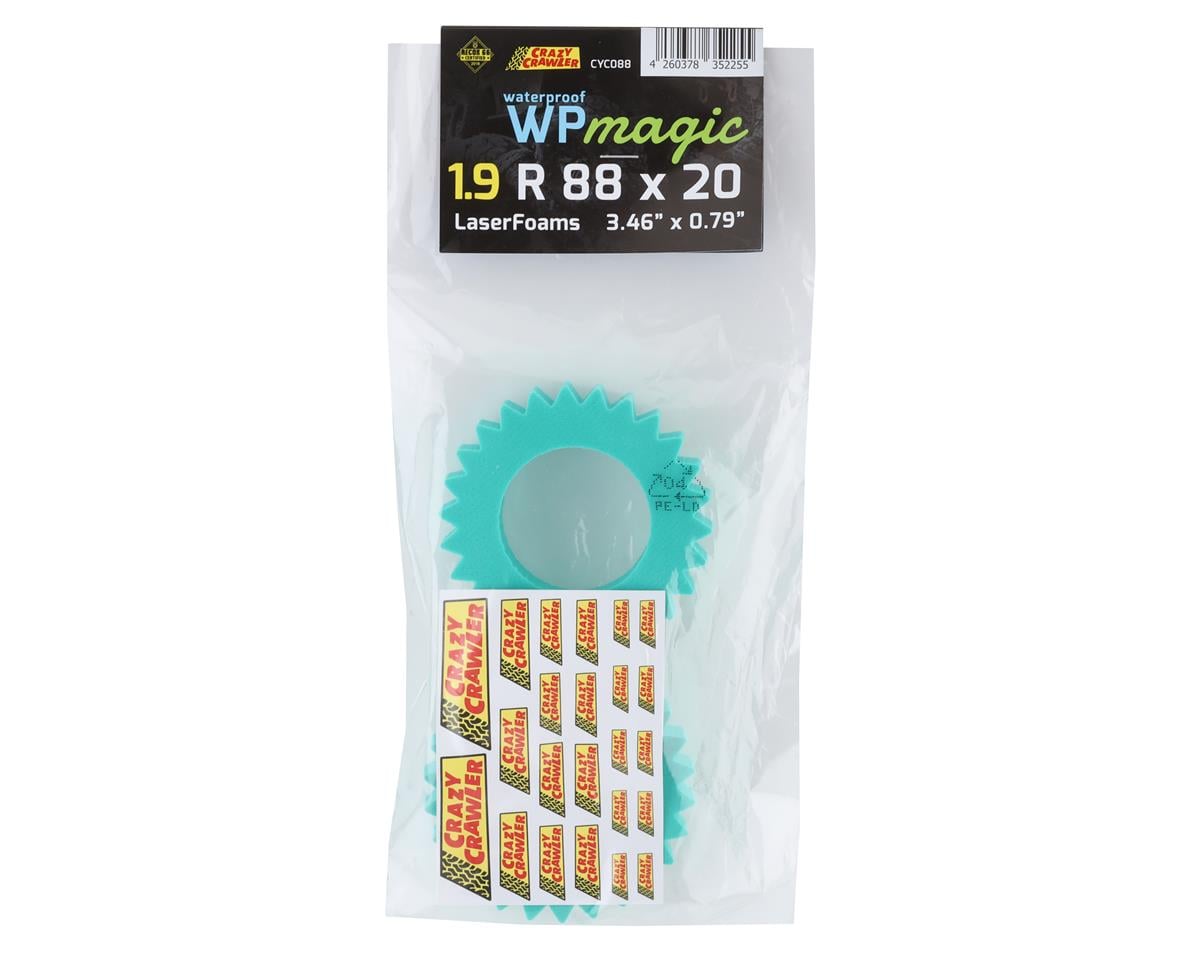 Crazy Crawler LaserFoam "WP Magic" 1.9" Foam Crawler Tire Insert (2) (88x20mm)