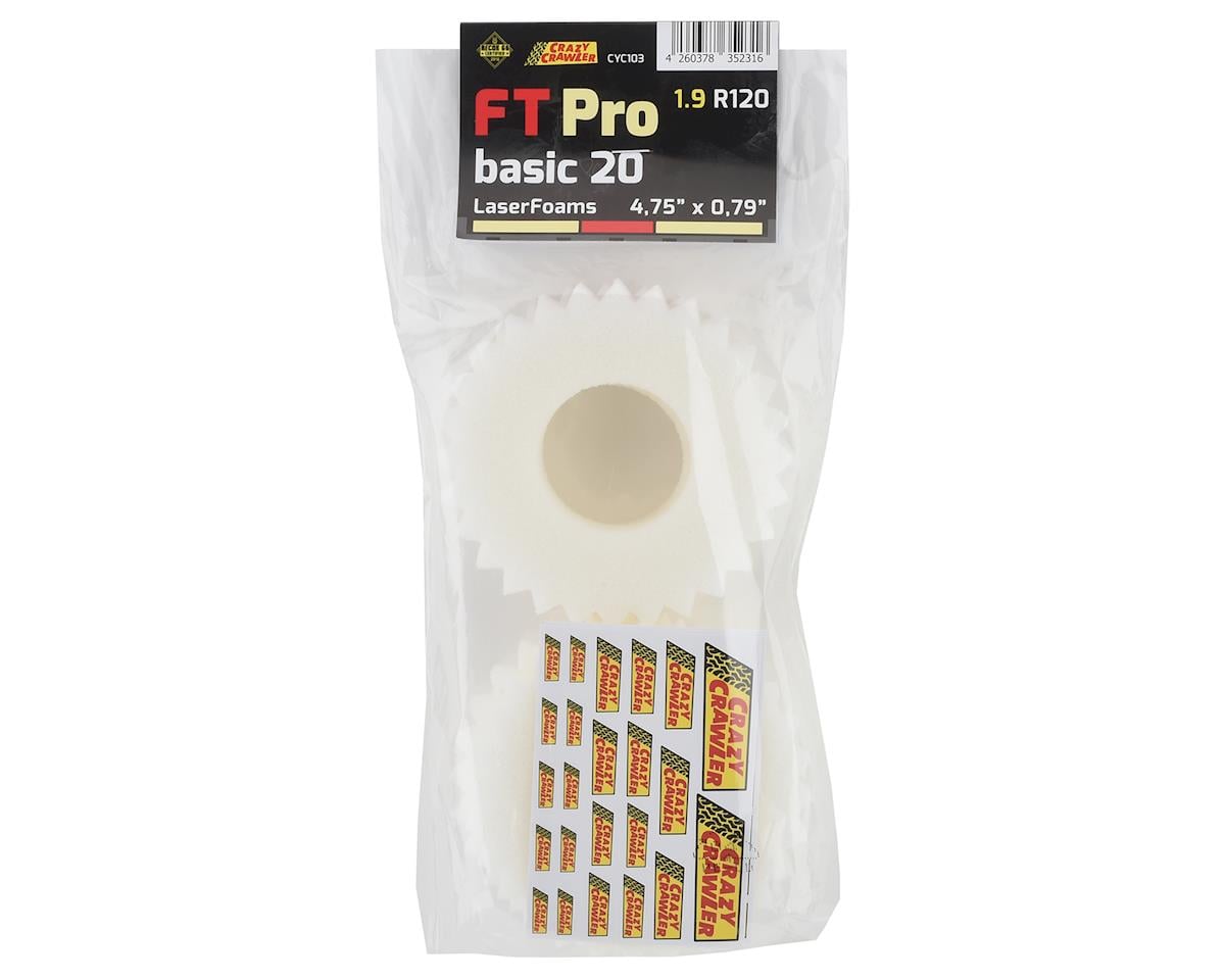Crazy Crawler LaserFoam "FT Pro Basic20" 1.9" Foam Crawler Tire Insert (20mm)