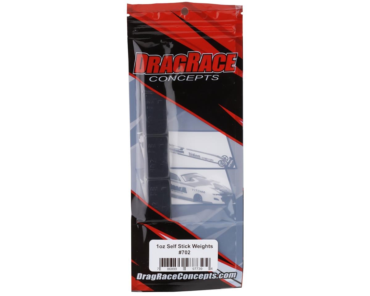 DragRace Concepts Self Stick Chassis Weights (Black) (4) (1oz)