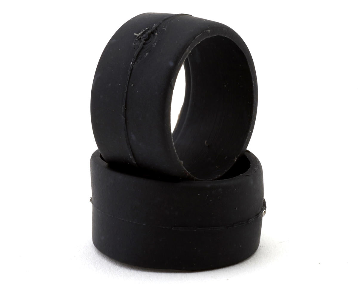 DS Racing 1/28 Front Slick Rubber Touring Tires (2) (Medium Hard)