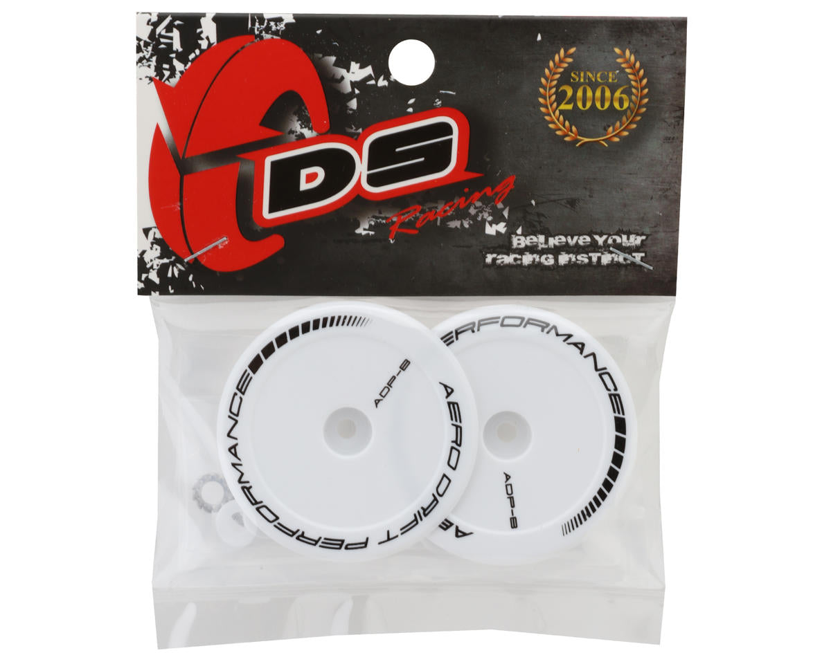 DS Racing Flat Aero Drift Wheel Covers (White) (2)