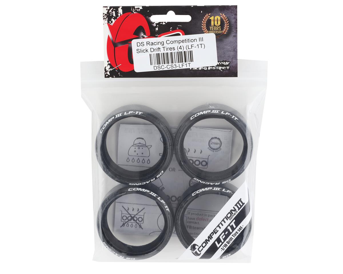 DS Racing Competition III Slick Drift Tires (4) (LF-1T)